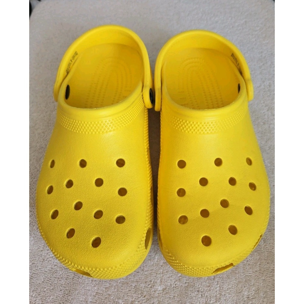 Crocs Unisex Yellow Bird Junior Size 6 Or W8, M6 EU E8-39